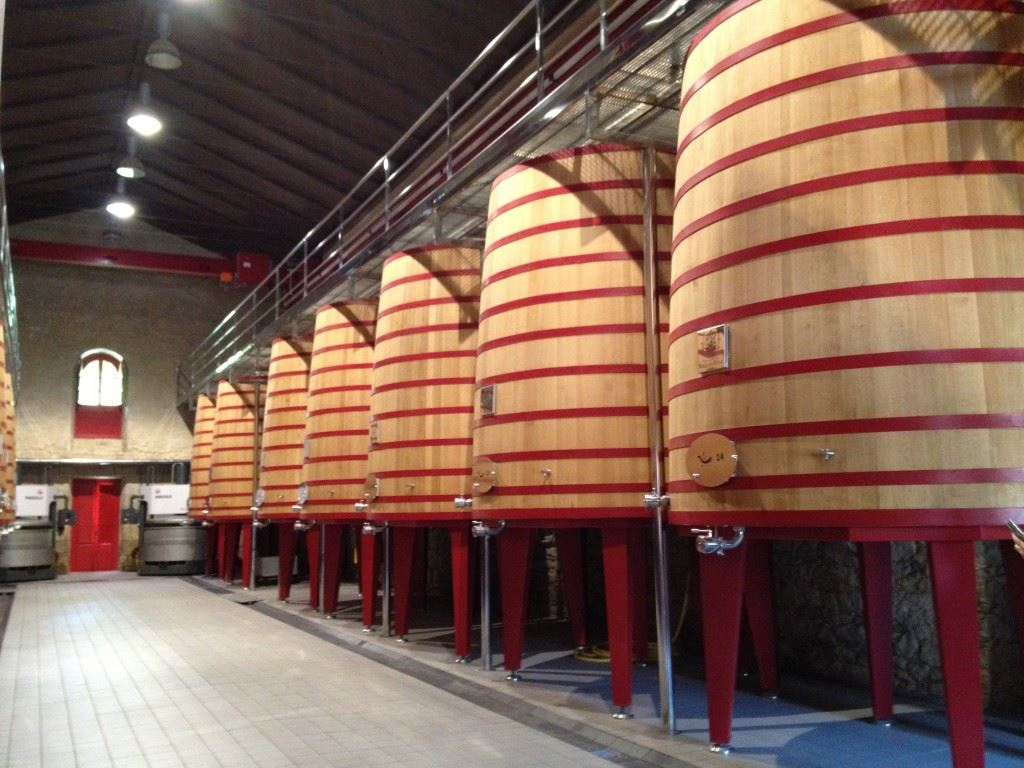 Wooden presses La Rioja Marques de Riscal