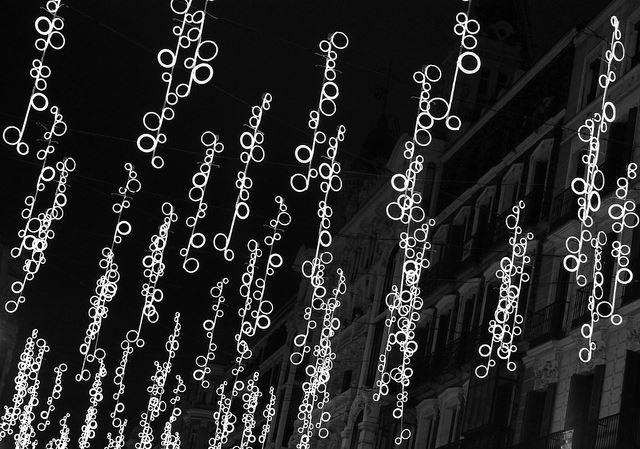Christmas lights Spain Madrid Barcelona