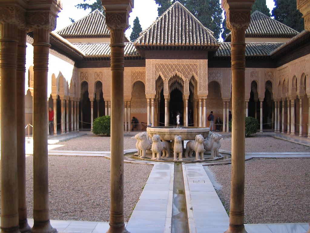 Visiting the alhambra in Granada