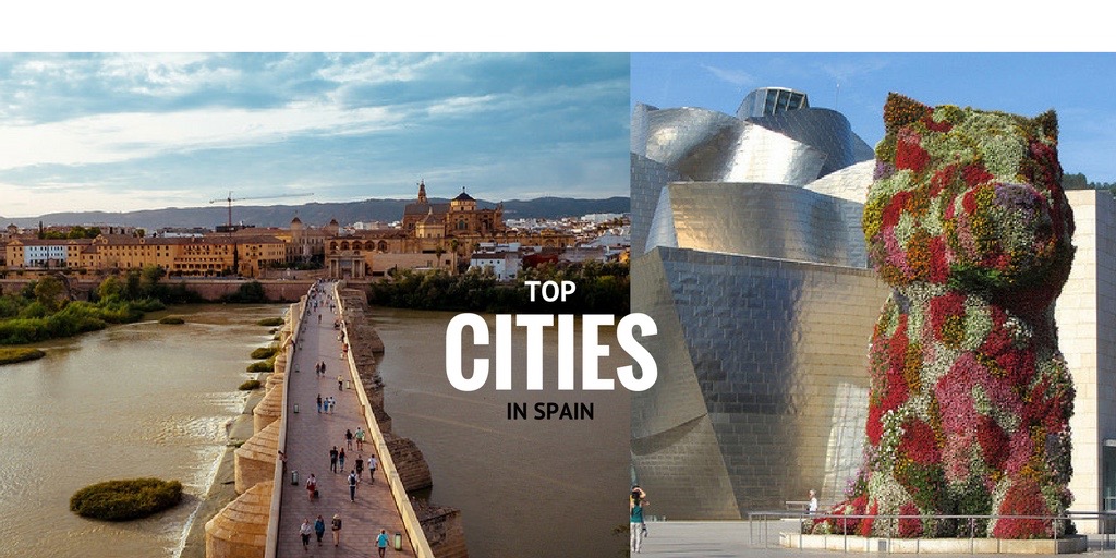 top places towns cities Bilbao Madrid Seville Cordoba Barcelona Malaga