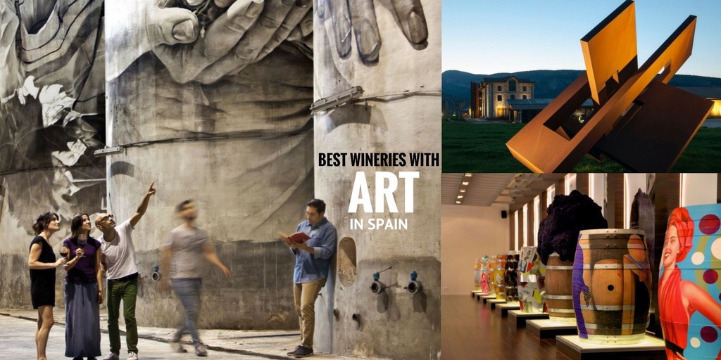 wineries with art in Spain