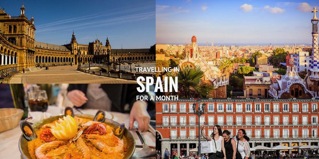 travelling spain for a month